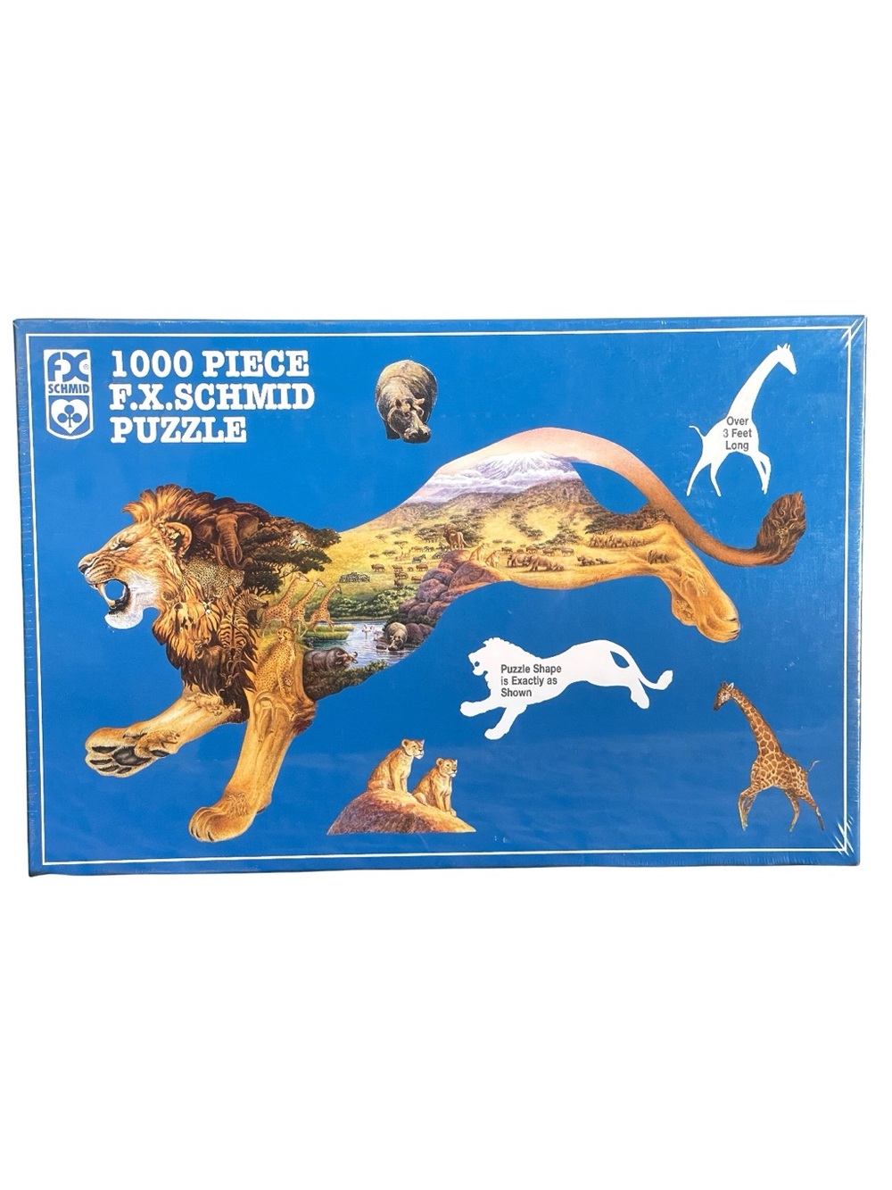 FX Schmid 1000 Piece Pride of the Plains Lion Puzzle NEW Sealed 1998 Sally Smith